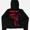 Billionaire Studios In Glock We Trust Hoodie Black and Red