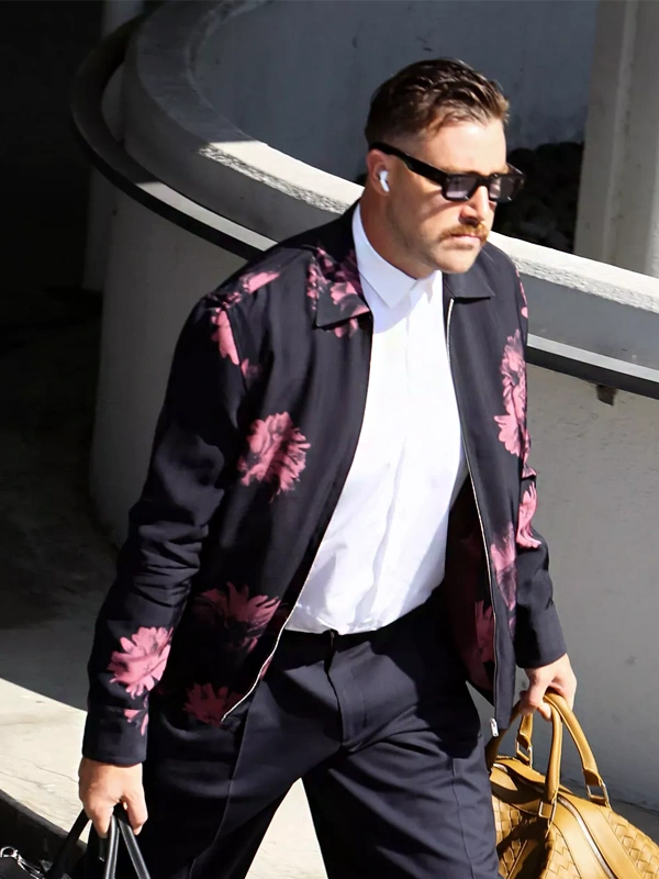 Travis Kelce Pink Floral Jacket