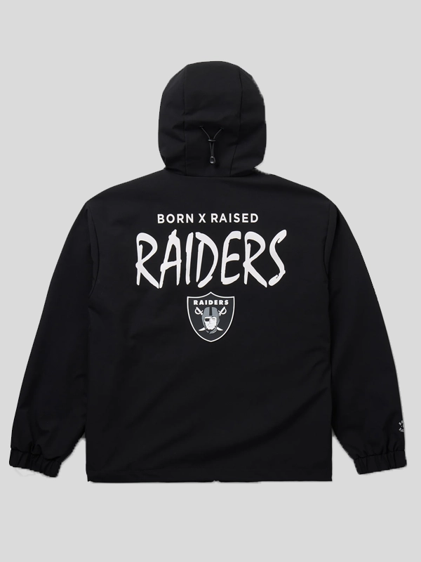 Born x Raised Raiders Attitude Black Track Jacket