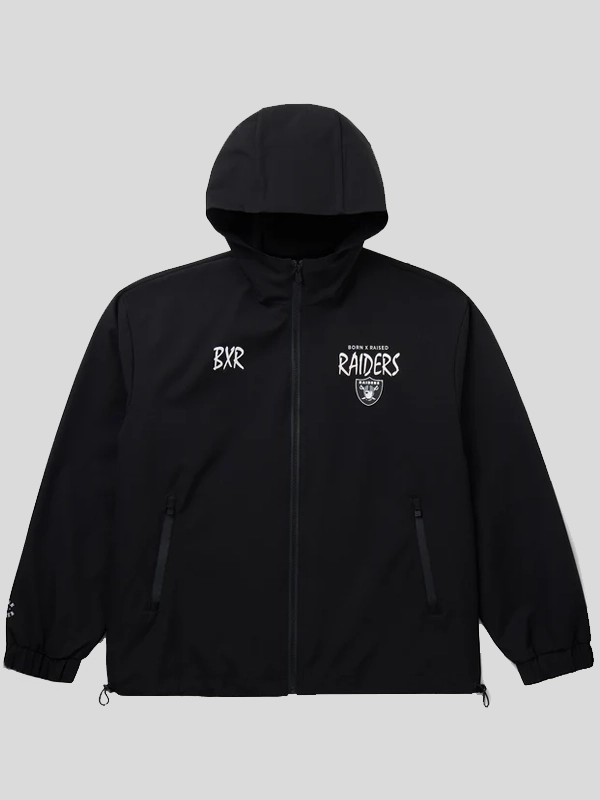 Born x Raised Raiders Attitude Track Jacket Black