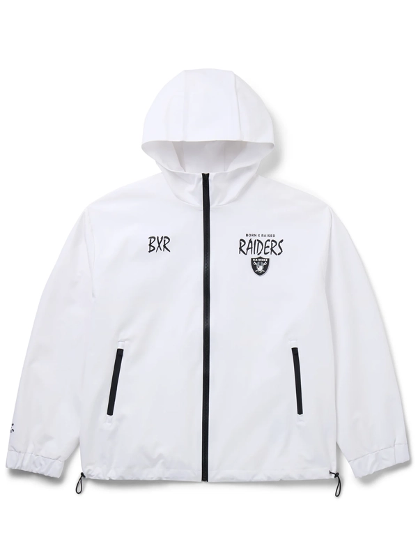 Born x Raised Raiders Attitude Track Jacket White