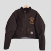 Brown Carhartt Yankees Crop Jacket