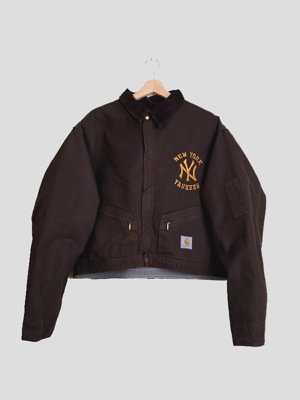 Brown Carhartt Yankees Crop Jacket