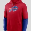 Buffalo Bills Sideline Club RedPullover Hoodie