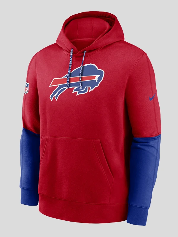 Buffalo Bills Sideline Club RedPullover Hoodie