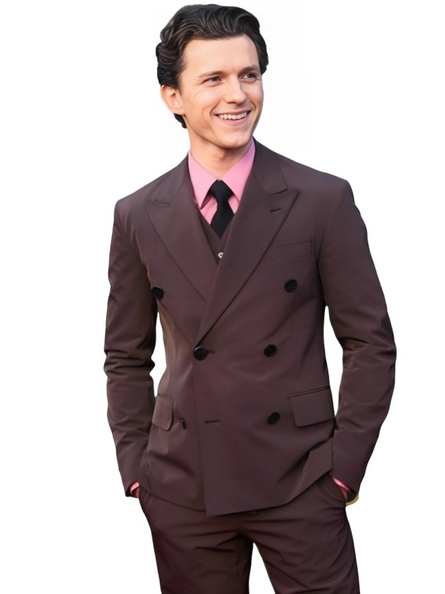 Critics Choice Awards 2024 Tom Holland Brown Blazer