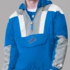 Detroit Lions Starter Half-Zip Pullover Hoodie Jacket