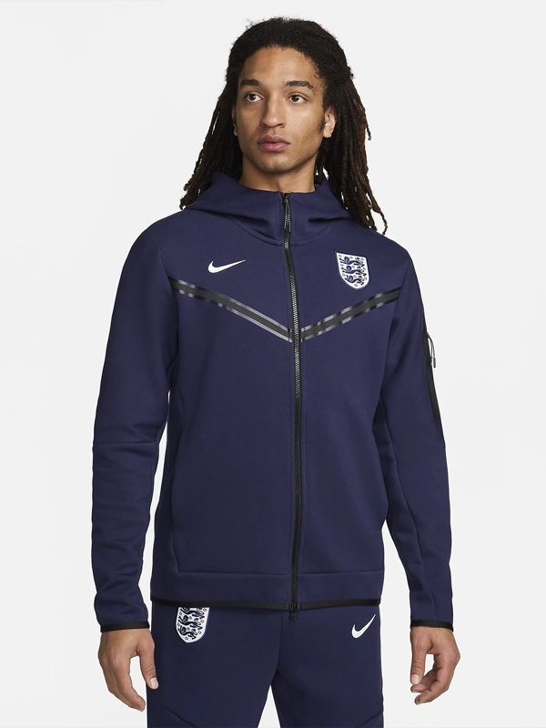 England Tech Fleece Windrunner Full-Zip Hoodie Blue