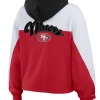 Erin Andrews 49ers Color Block Full-Zip Hoodie