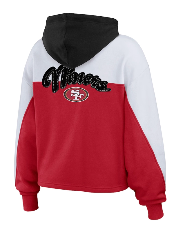 Erin Andrews 49ers Color Block Full-Zip Hoodie