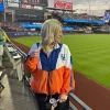 Erin Andrews New York Mets Color Block Windbreaker Jacket