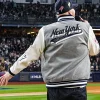 Fat Joe Yankees Script Tail Wool Varsity Jacket