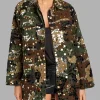 Gwen Stefani The Voice S026 Embellished Camo Jacket