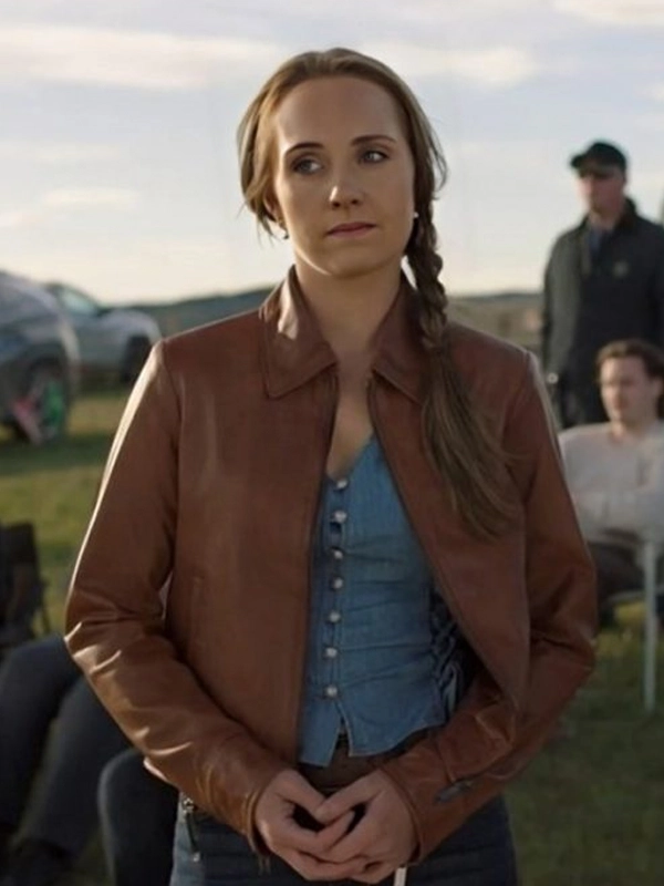 Heartland S018 Amber Marshall Brown Leather Jacket