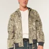 Hollister Hooded Camo Zip-Up Jacket