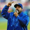 Ice Cube Dodgers Satint Blue Jacket