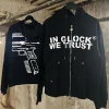 In Glock We Trust Black Zip-Up Hoodie