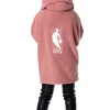 Jill Martin Breast Cancer Awareness Oversized Lounge Hooded Jacket Pink