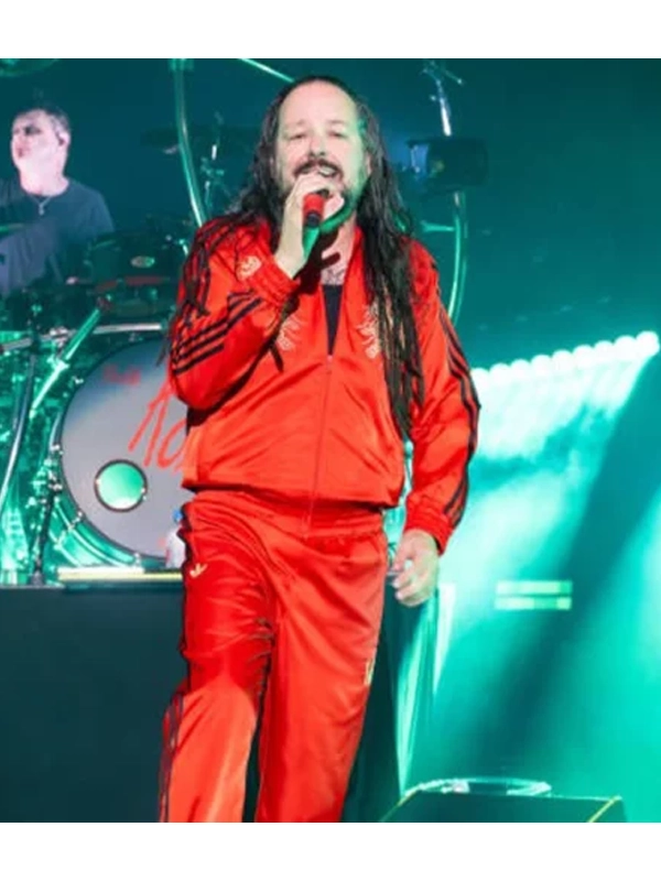 Jonathan Davis Korn x Adidas Tracksuit Red