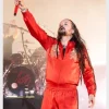 Jonathan Davis Red Tracksuit Korn x Adidas