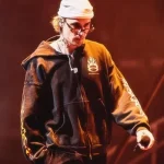 Justin Bieber Balenciaga Burning Unity Zip-Up Hoodie