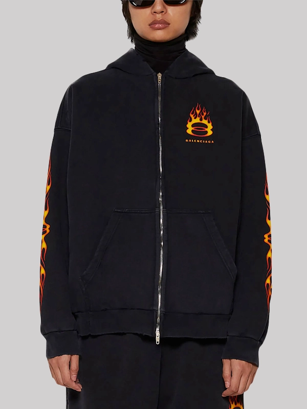 Justin Bieber Balenciaga Burning Unity Hoodie