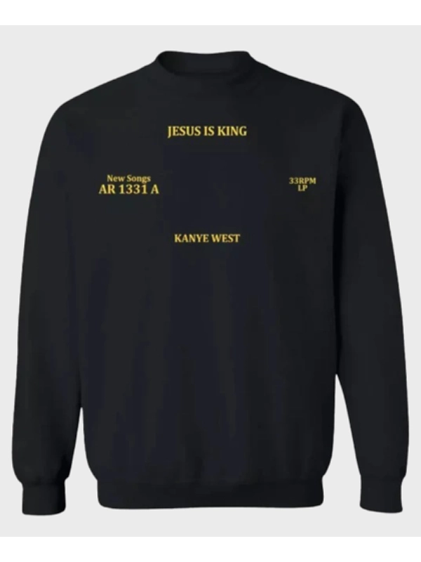 Kanye West Jesus Is King Sweatshirt Black