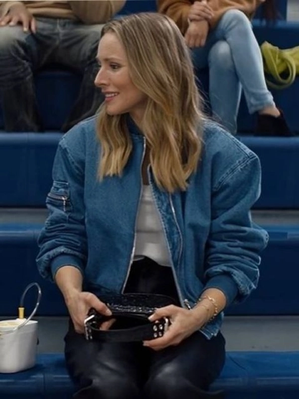 Kristen Bell Nobody Wants This Denim Bomber Jacket