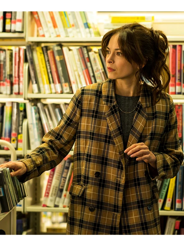 Kristin Kreuk Murder In A Small Town Plaid Blazer