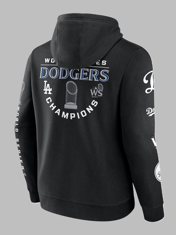 LA Dodgers 2024 World Series Champions Black Hoodie