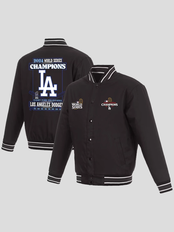 LA Dodgers 8-Time World Series Champions Poly Twill Jacket