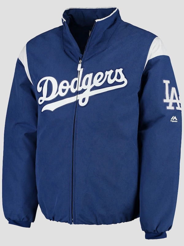 Majestic Royal Los Angeles Dodgers On-Field Therma Base Thermal Full-Zip Jacket