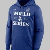 Men's Los Angeles Dodgers Nike Royal 2024 World Series Authentic Collection Therma Pullover Hoodie