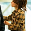 Murder In A Small Town Kristin Kreuk Checked Blazer