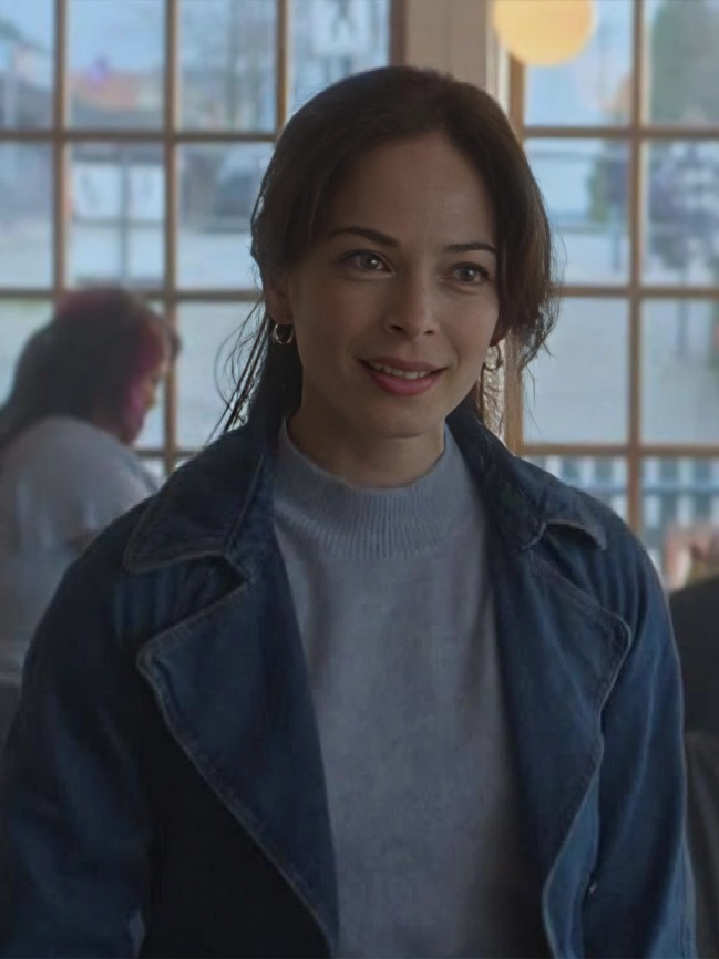 Murder In A Small Town Kristin Kreuk Denim Trench Coat