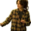 Murder In A Small Town Kristin Kreuk Plaid Blazer