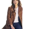 Murder In A Small Town Kristin Kreuk Suede Brown Coat