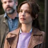 Murder in a Small Town Kristin Kreuk Leather Coat