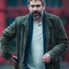 Murder in a Small Town Rossif Sutherland Green Suede Leather Jacket