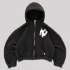 NY Noodle Akimbo Zip-Up Hoodie Black