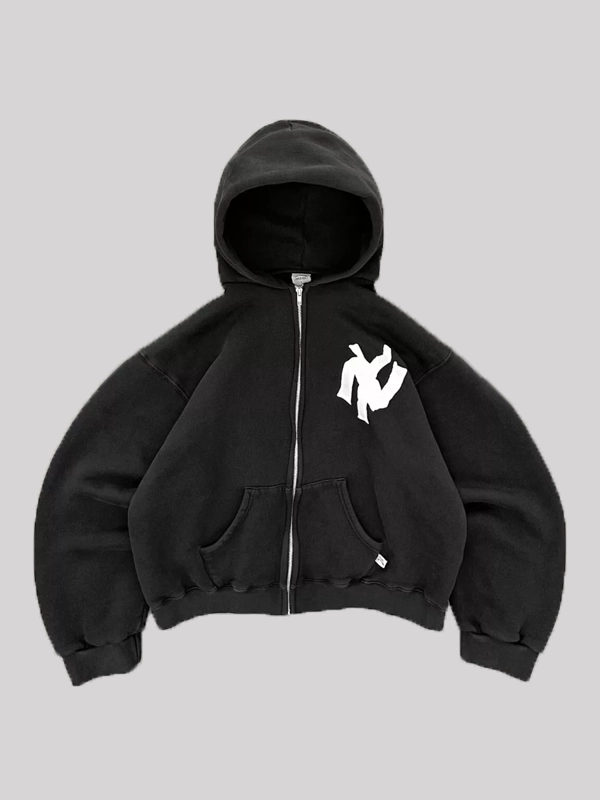 NY Noodle Akimbo Zip-Up Hoodie Black