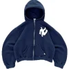 NY Noodle Akimbo Zip-Up Hoodie Blue