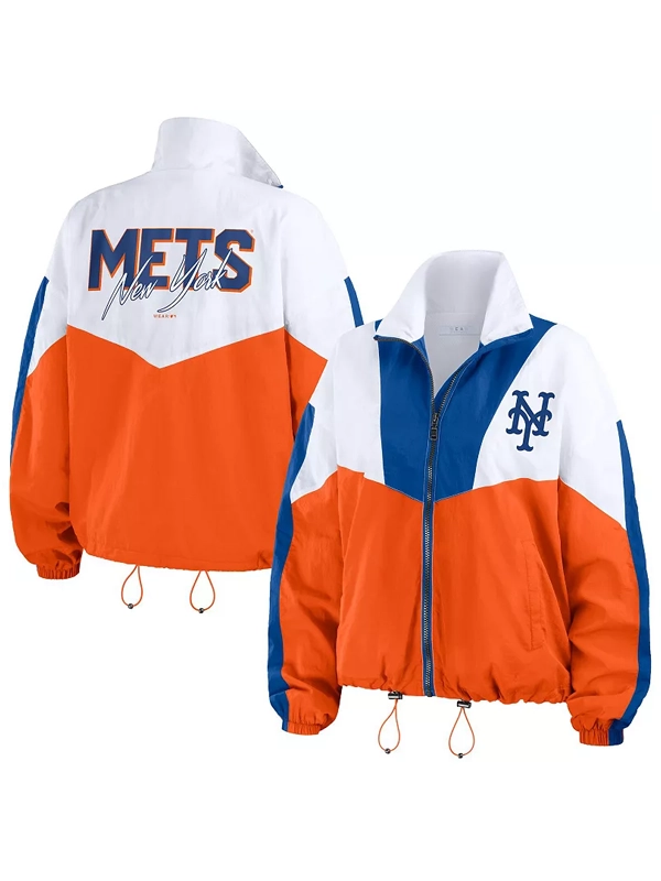 New York Mets Color Block Windbreaker Jacket