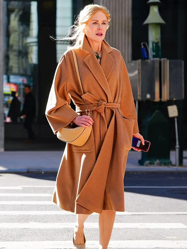 Nicole Kidman Babygirl Brown Coat