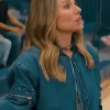 Nobody Wants This 2024 Kristen Bell Blue Denim Bomber Jacket