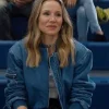 Nobody Wants This 2024 Kristen Bell Denim Bomber Jacket Blue