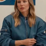 Nobody Wants This 2024 Kristen Bell Denim Bomber Jacket