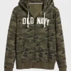 Old Navy Camo Zip-Up Hoodie