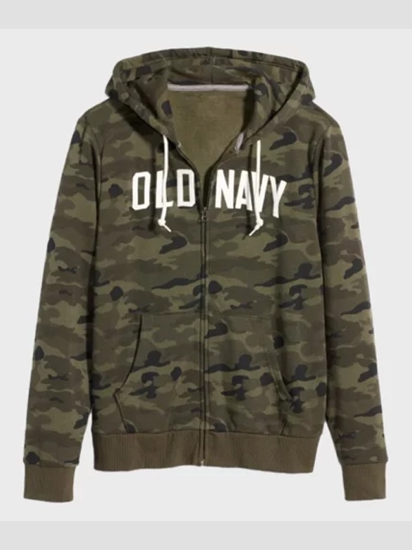 Old Navy Camo Zip-Up Hoodie