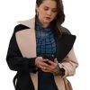 Only Murders in the Building S04 Selena Gomez Two Tone Coat